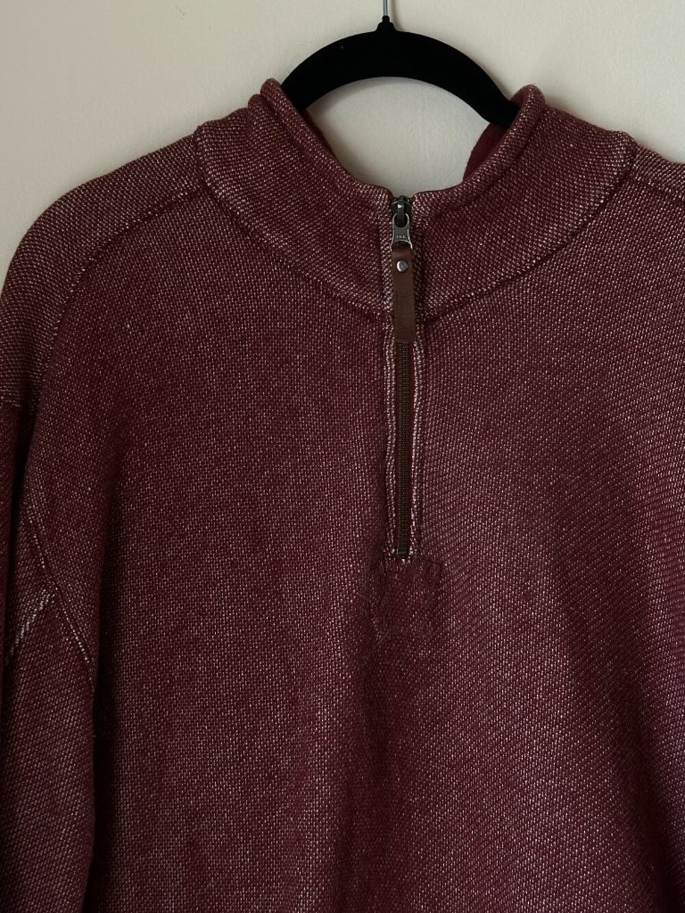 Woolrich Sweater 1/4 Zip Mock Polo Pullover Size XL Mens Soft Cotton